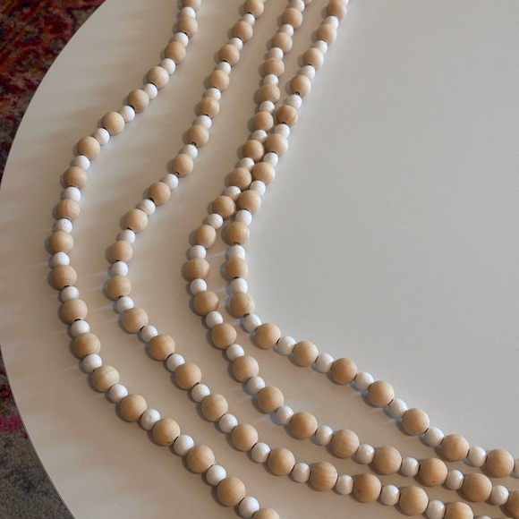 Wooden Beaded Garland, Set of 4 - Picture 7 of 7